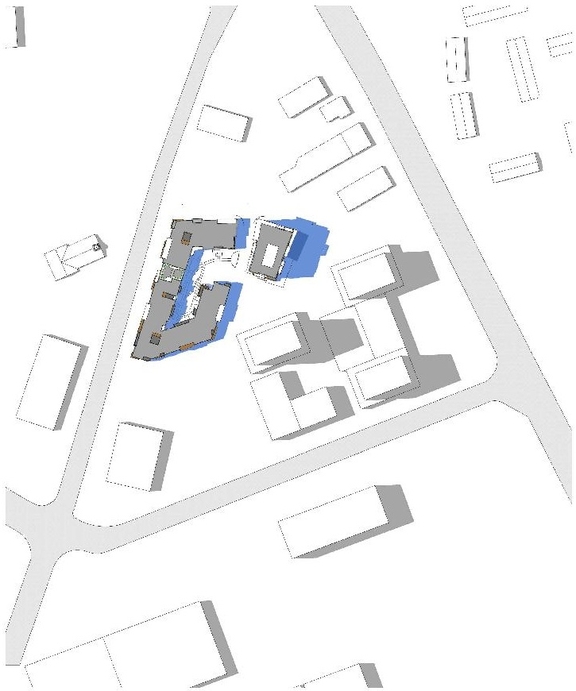 Construction site plan for project from page 16 of the file '2022-07-12 - Design Brief - D07-12-21-0214'