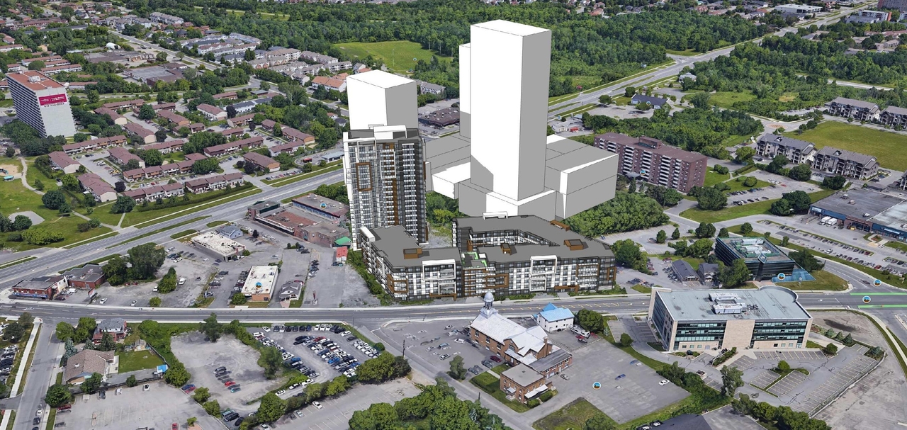 Rendering of building from page 6 of the file '2022-07-12 - Design Brief - D07-12-21-0214'