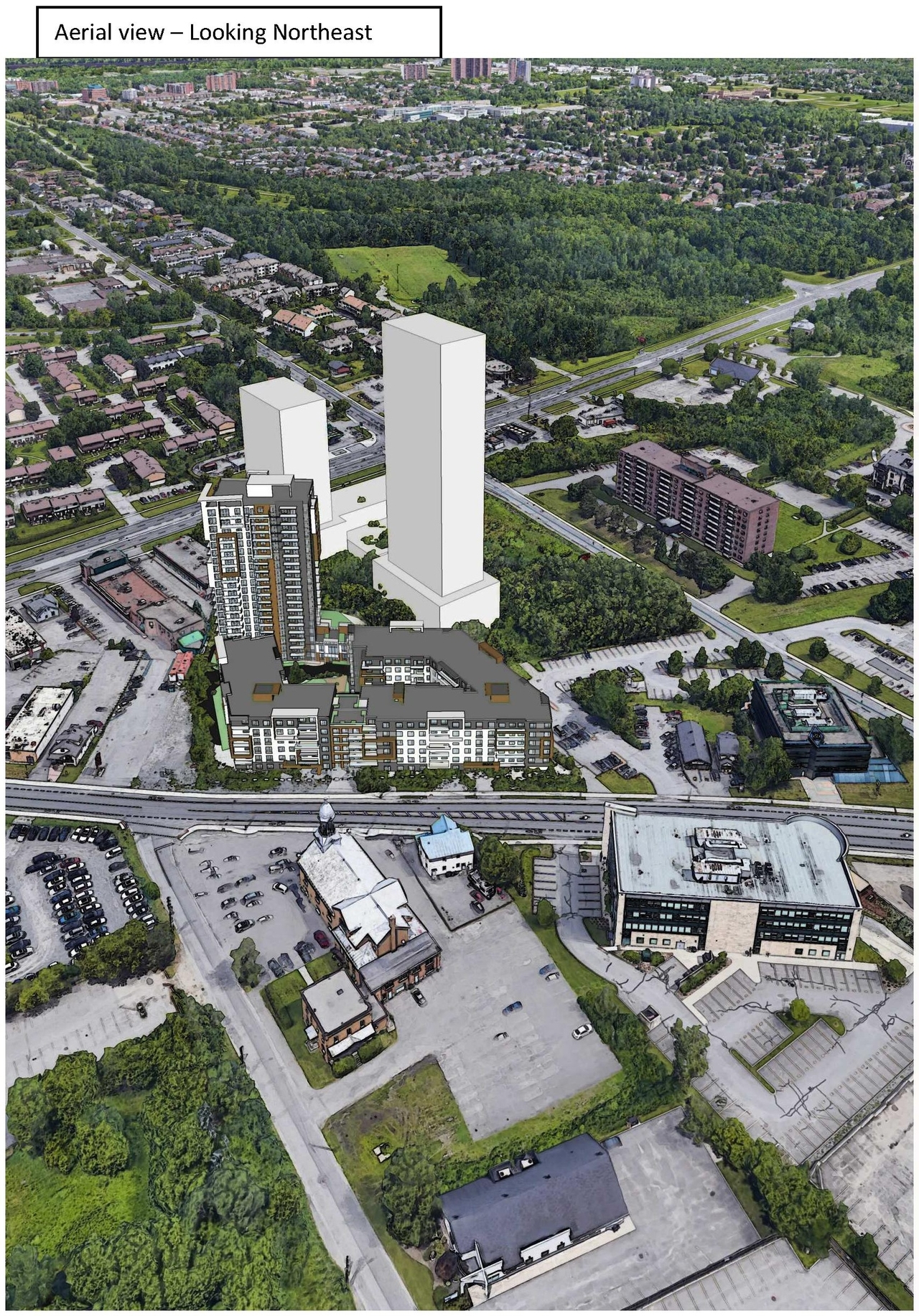 Rendering of building from page 12 of the file '2023-03-23 - Design Brief - D07-12-21-0214'