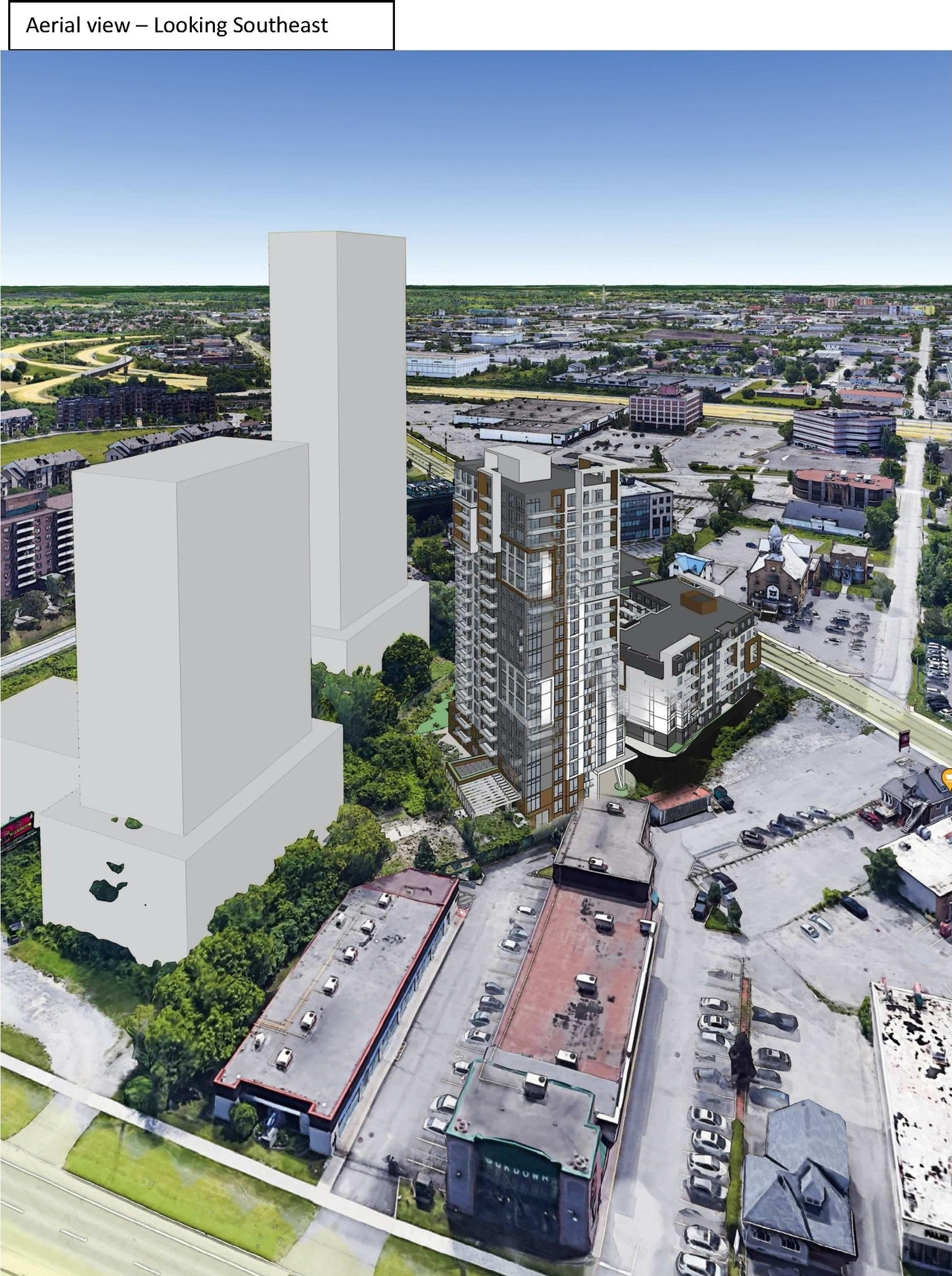 Rendering of building from page 13 of the file '2023-03-23 - Design Brief - D07-12-21-0214'