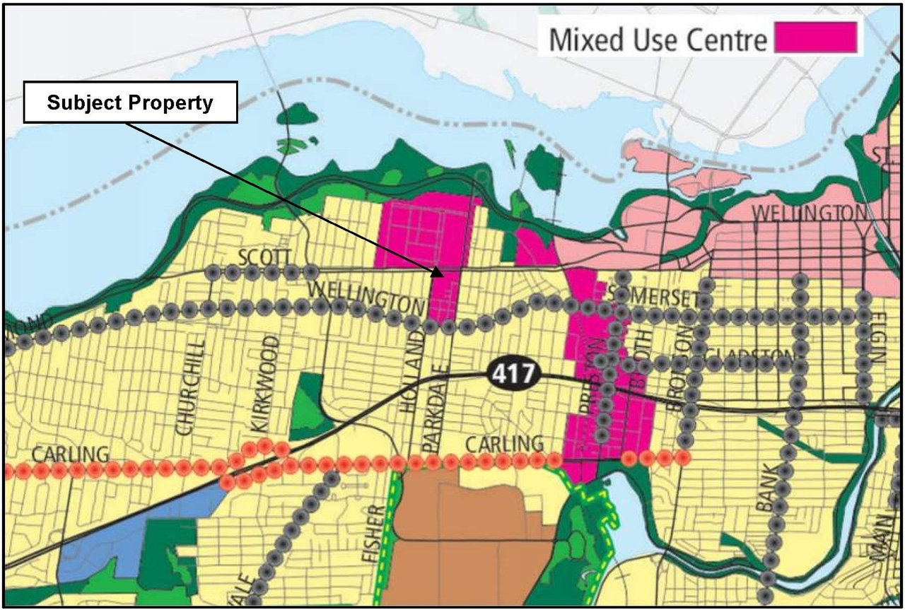 Construction site plan for project from page 11 of the file '2022-10-03 - Urban Design Brief - D07-12-21-0216'