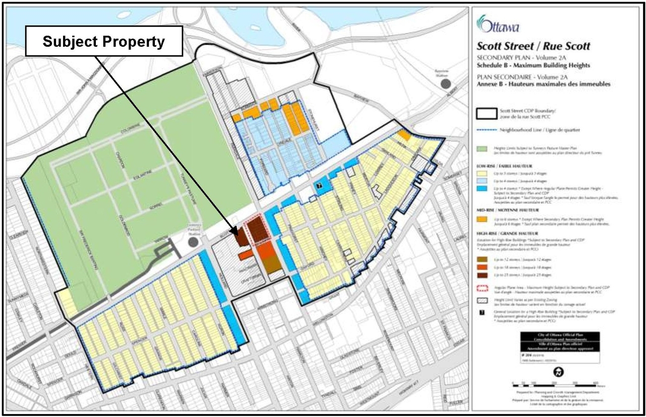 Construction site plan for project from page 19 of the file '2022-10-03 - Urban Design Brief - D07-12-21-0216'