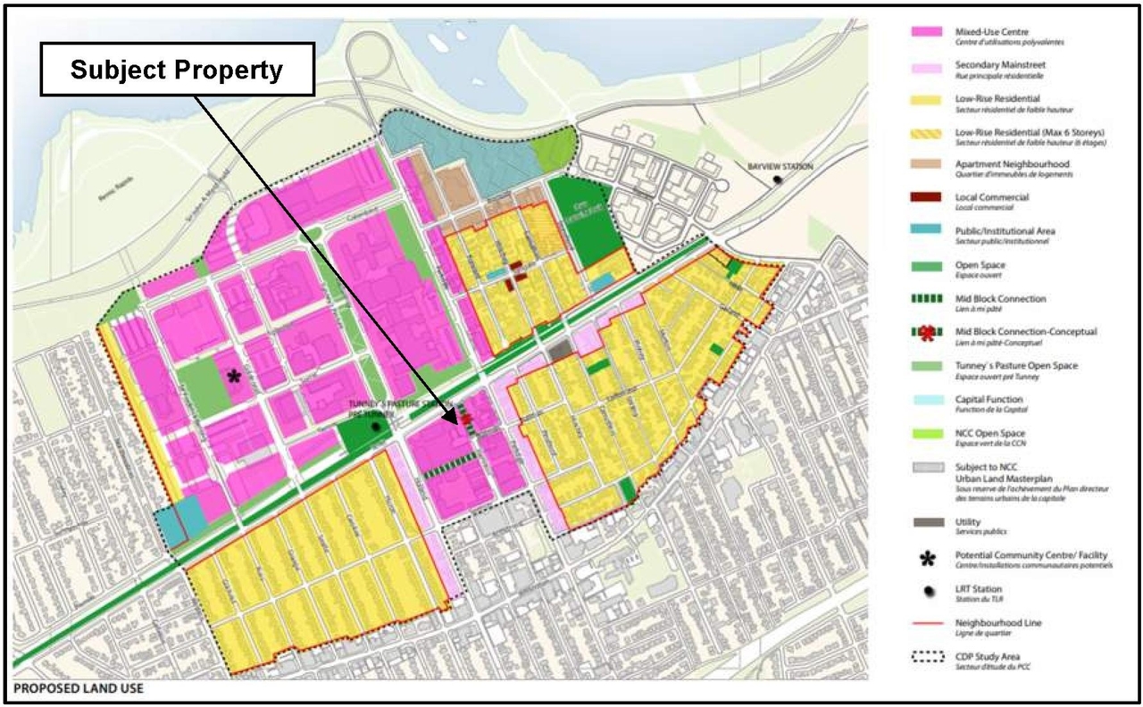 Construction site plan for project from page 20 of the file '2022-10-03 - Urban Design Brief - D07-12-21-0216'