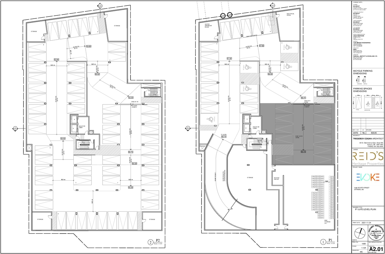 Floor plan for project from page 30 of the file '2022-10-03 - Urban Design Brief - D07-12-21-0216'