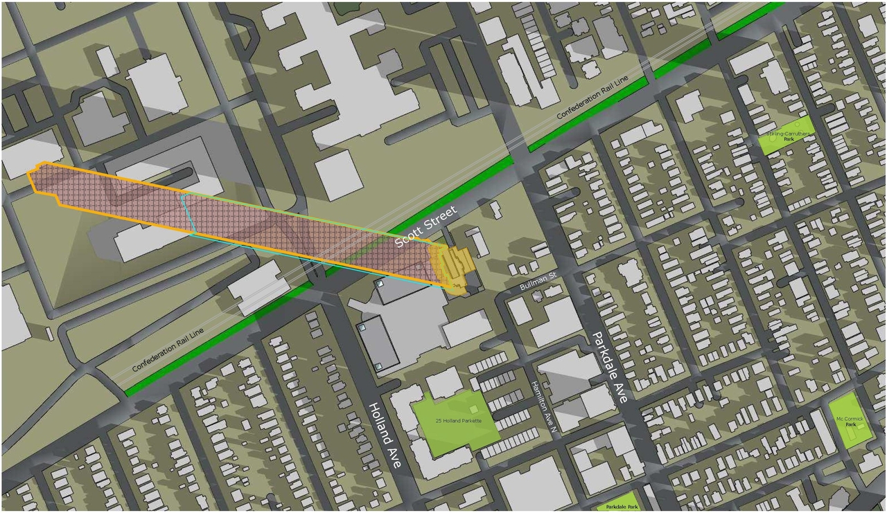 Construction site plan for project from page 50 of the file '2022-10-03 - Urban Design Brief - D07-12-21-0216'