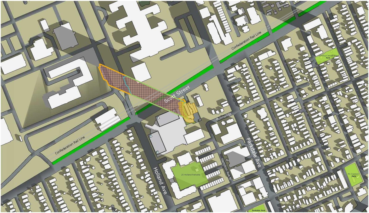 Construction site plan for project from page 51 of the file '2022-10-03 - Urban Design Brief - D07-12-21-0216'