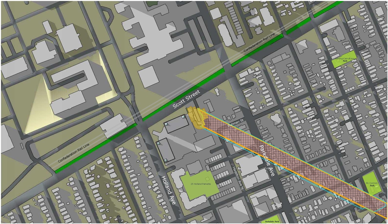 Construction site plan for project from page 80 of the file '2022-10-03 - Urban Design Brief - D07-12-21-0216'