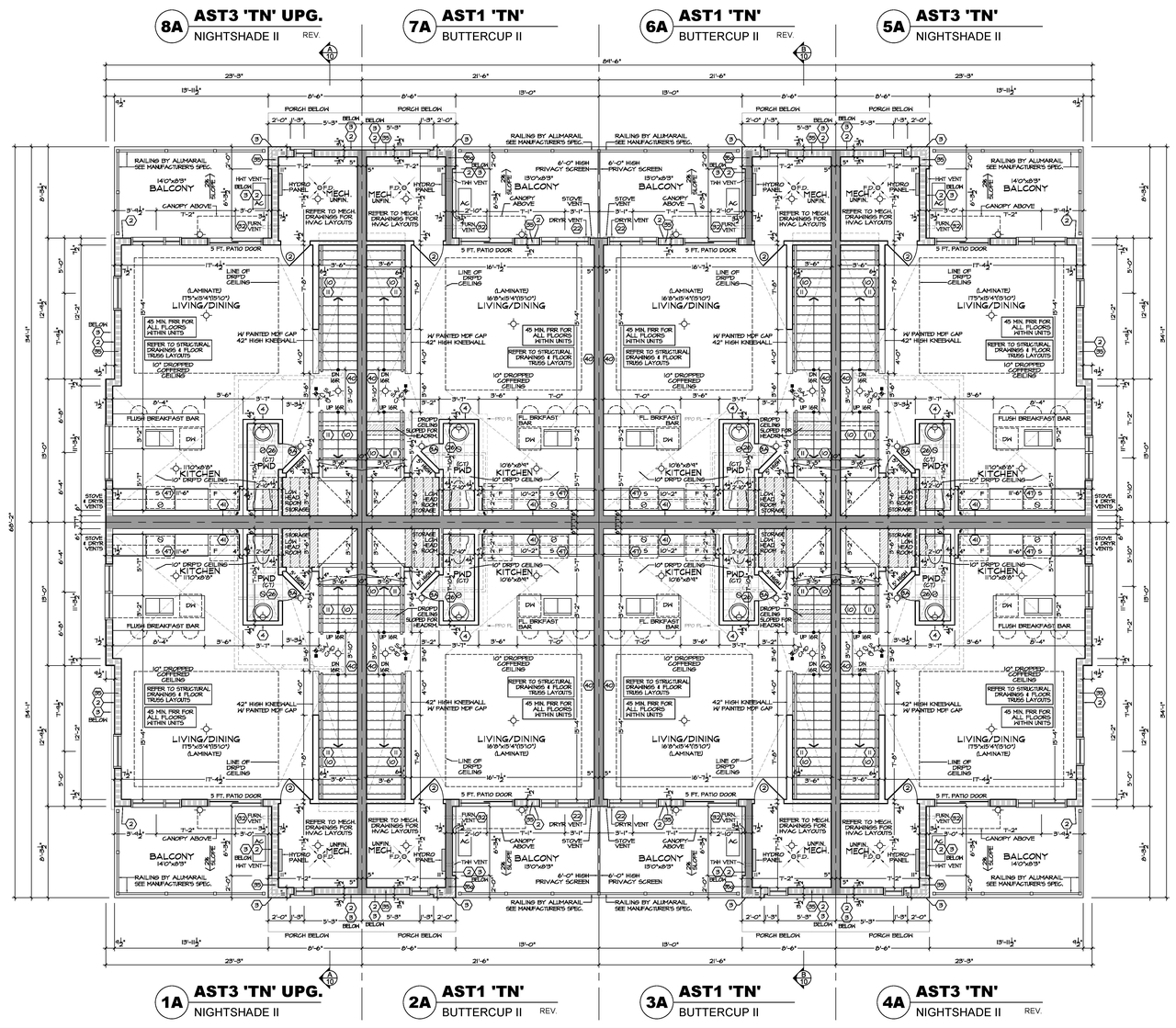 Floor plan for project from page 3 of the file '2021-12-24 - Floor Plans (Residential Blocks 1 through 12) - D07-12-21-0224'