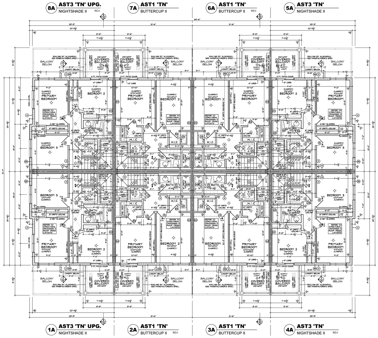 Floor plan for project from page 4 of the file '2021-12-24 - Floor Plans (Residential Blocks 1 through 12) - D07-12-21-0224'