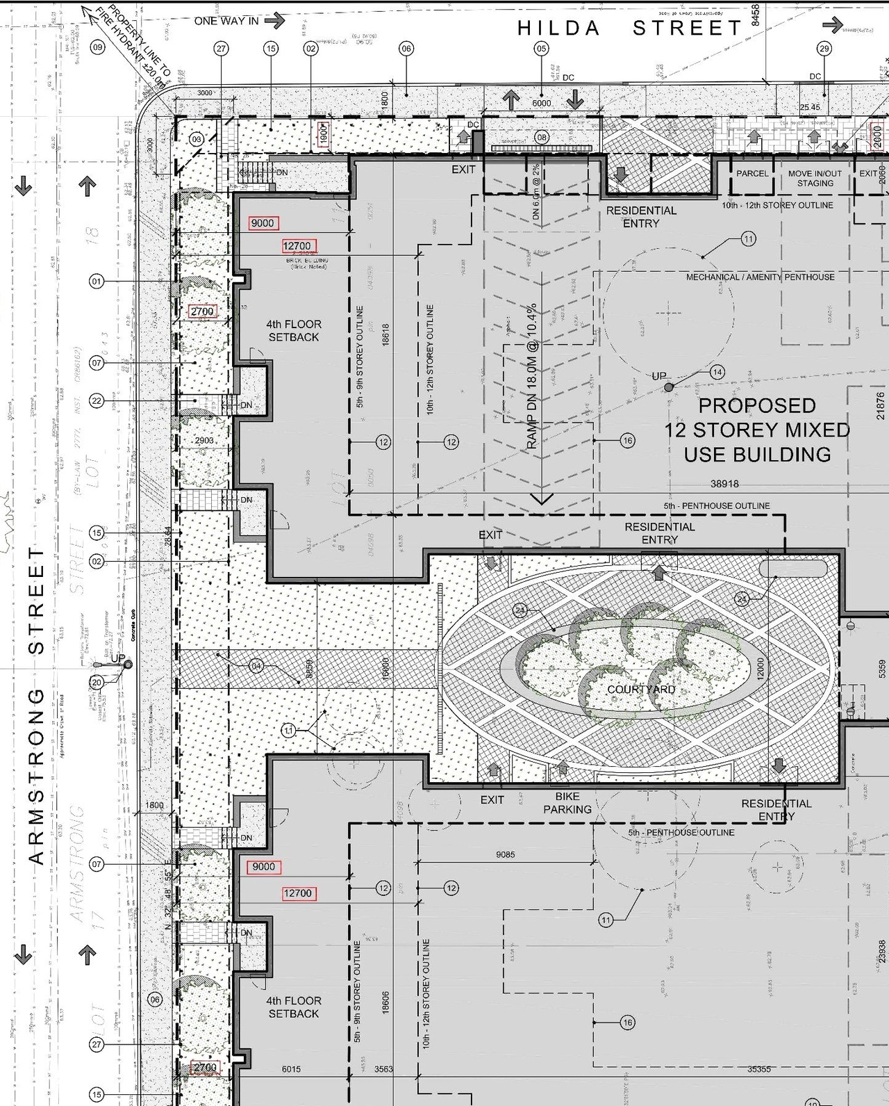 Construction site plan for project from page 15 of the file '2022-12-17 - Design Brief - D07-12-21-0228'