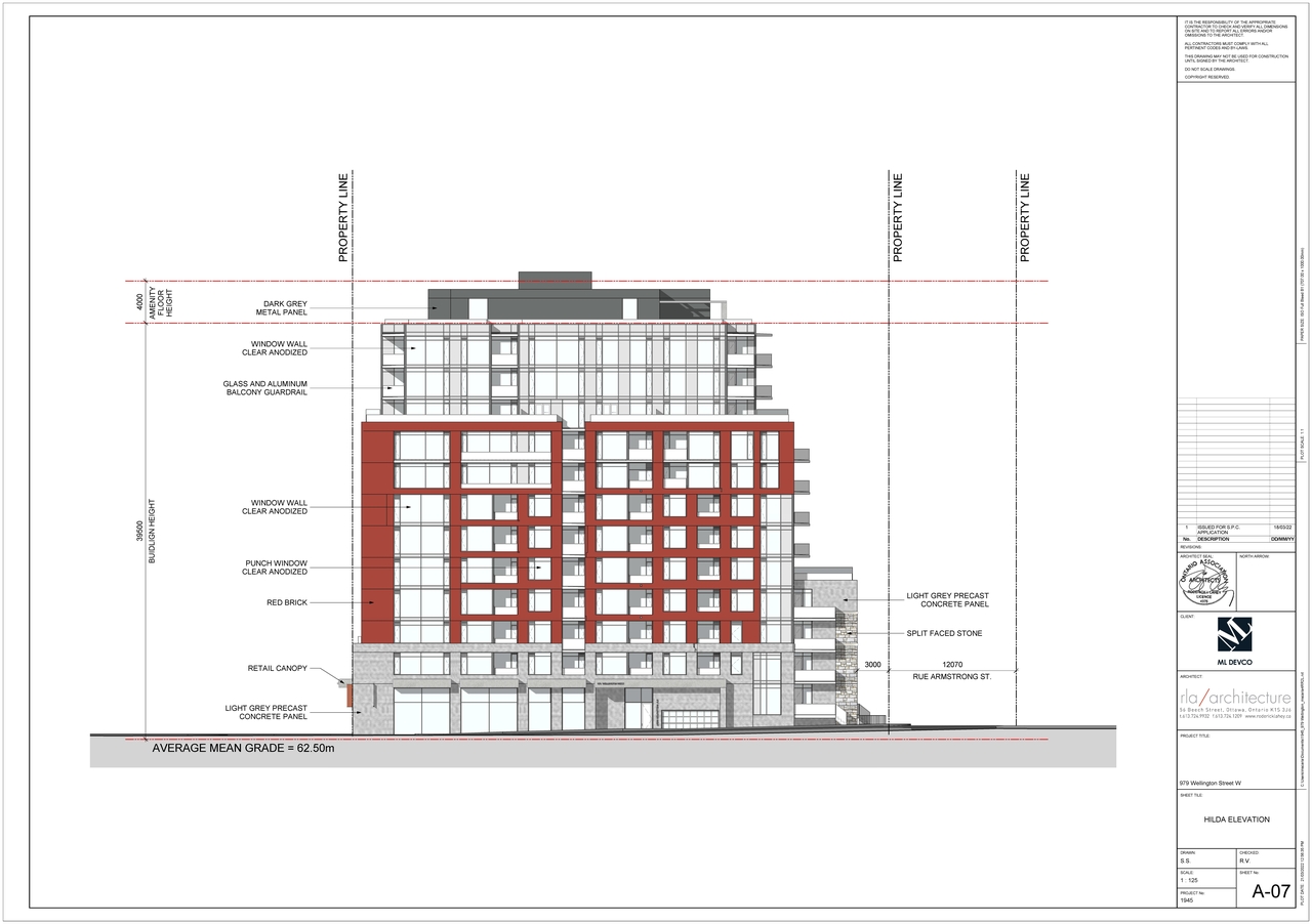 Rendering of building from page 7 of the file '2022-03-28 - Floor Plans - D07-12-21-0228'