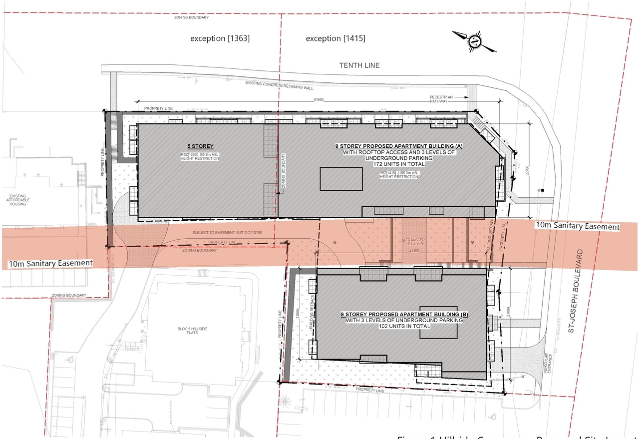 Construction site plan for project from page 3 of the file '2022-05-17 - Architectural Design Brief - D07-12-21-0229'