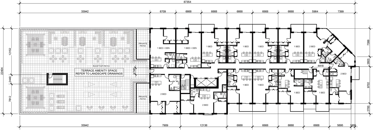 Floor plan for project from page 33 of the file '2022-05-17 - Architectural Design Brief - D07-12-21-0229'