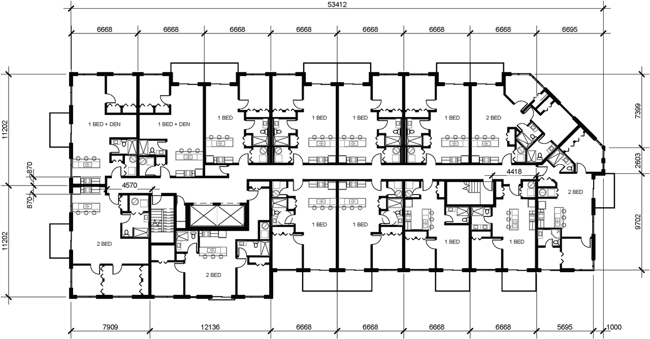 Floor plan for project from page 34 of the file '2022-05-17 - Architectural Design Brief - D07-12-21-0229'