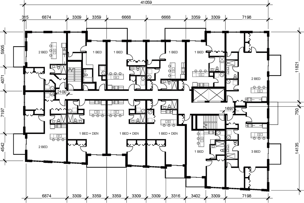 Floor plan for project from page 37 of the file '2022-05-17 - Architectural Design Brief - D07-12-21-0229'