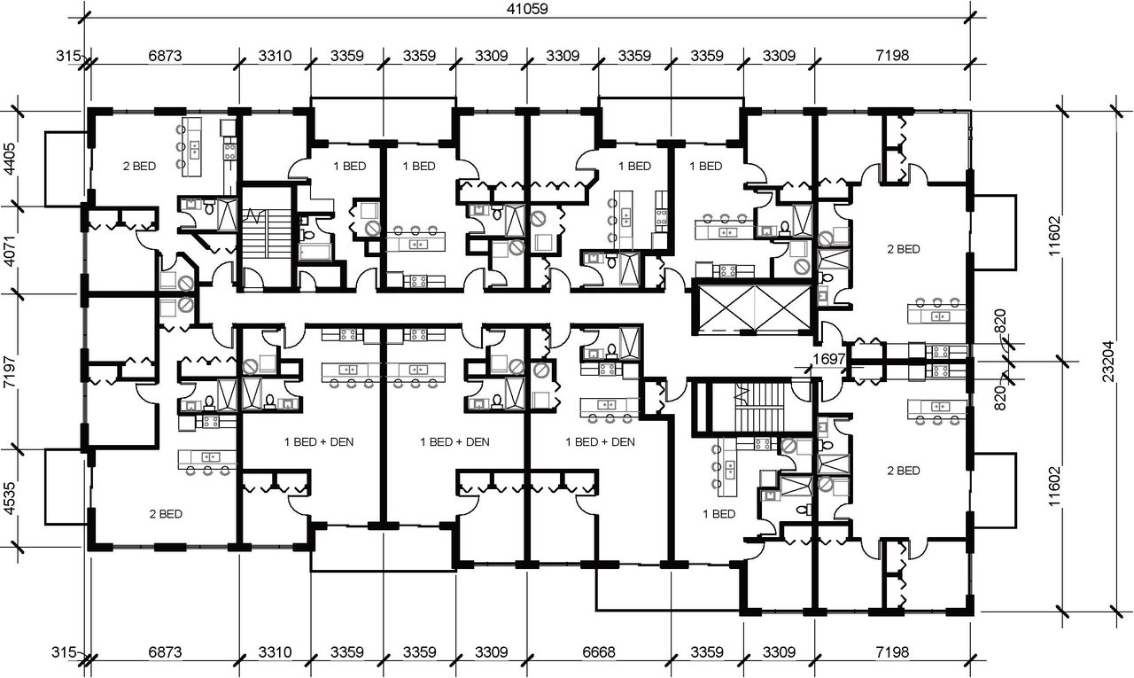 Floor plan for project from page 38 of the file '2022-05-17 - Architectural Design Brief - D07-12-21-0229'