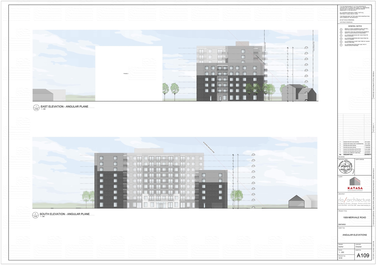 Rendering of building from page 5 of the file '2022-02-03 - Elevations & Perspective - D07-12-21-0233'