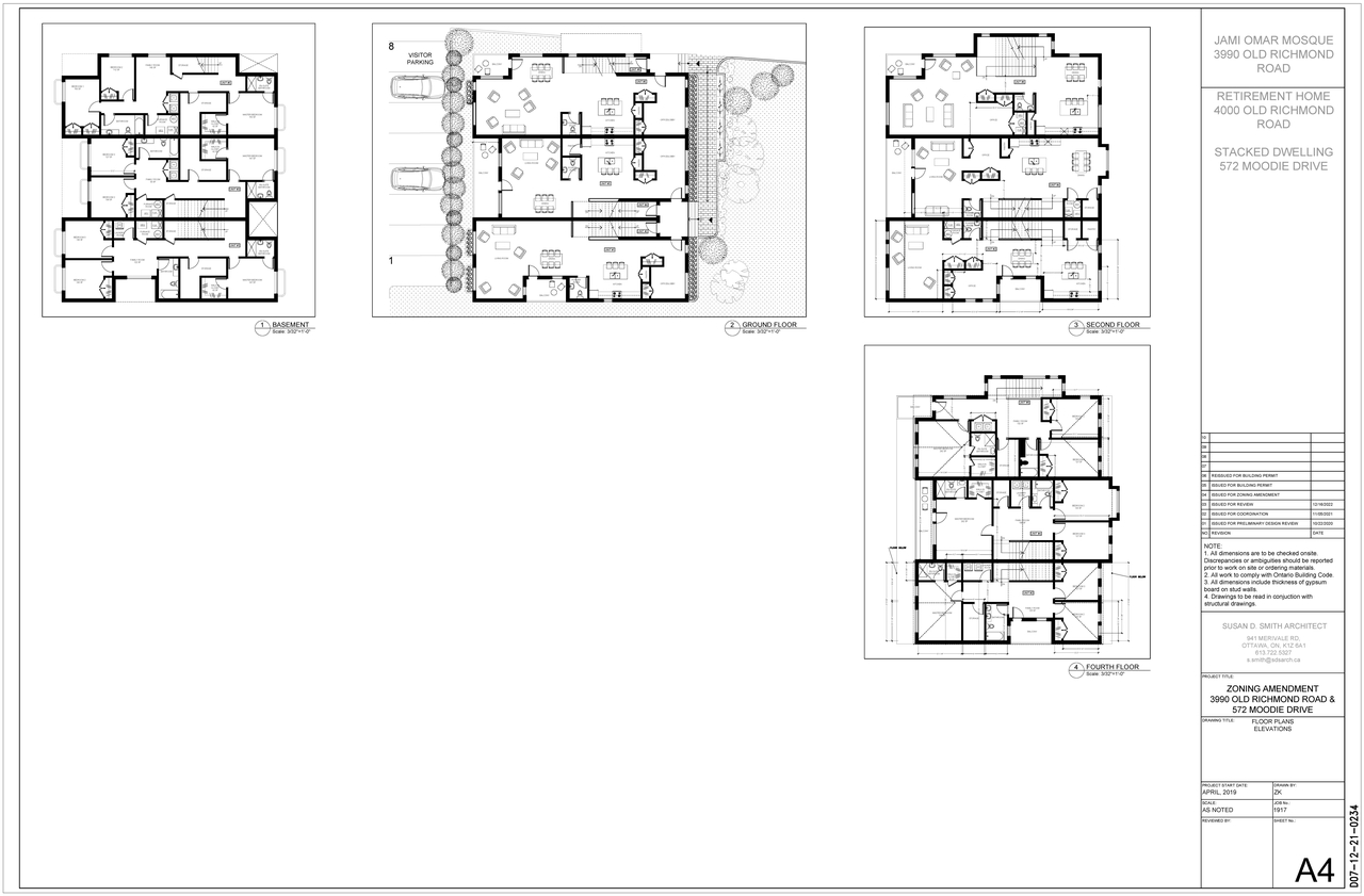 Floor plan for project from page 2 of the file '2022-12-30 - Floor Plans - D07-12-21-0234'
