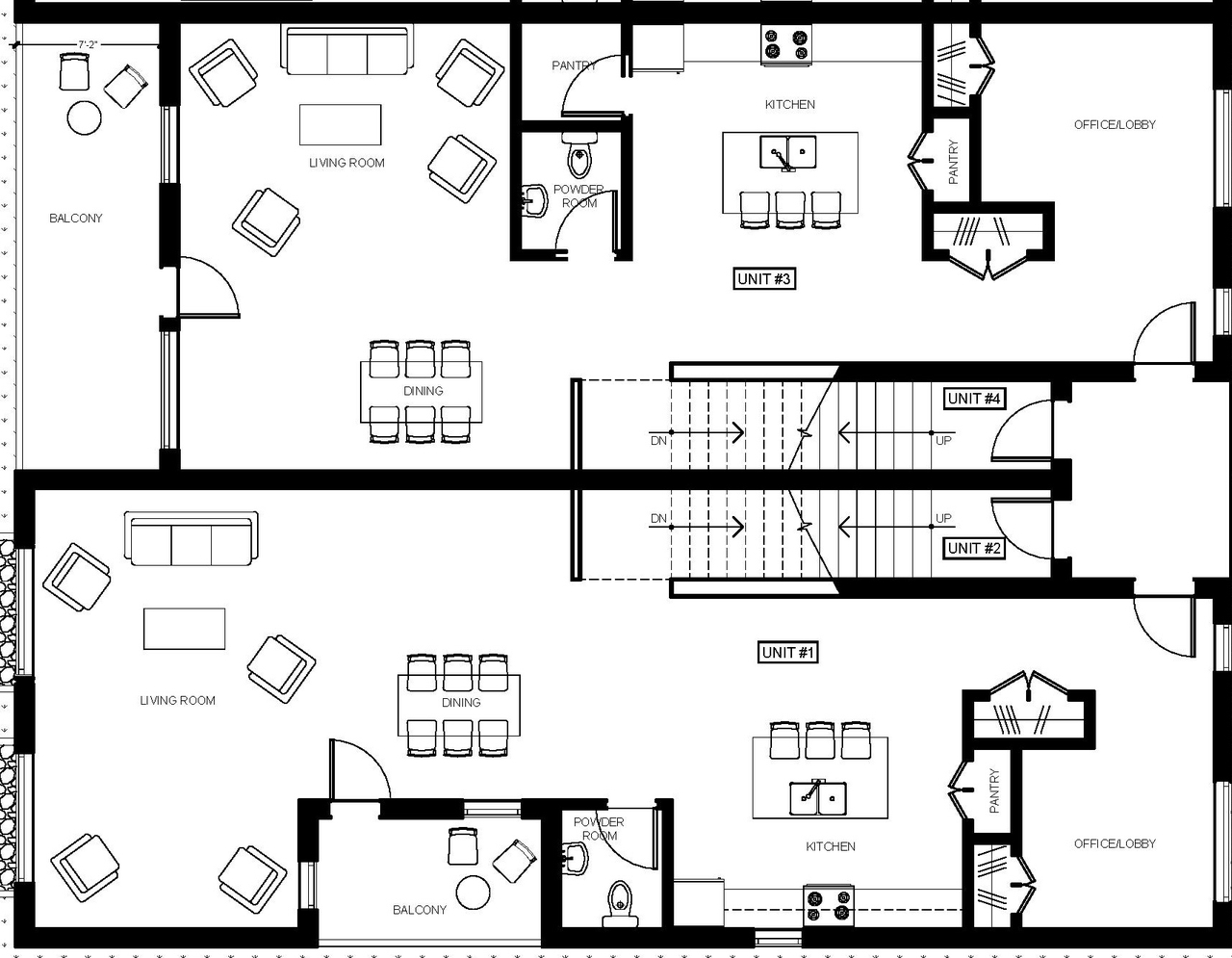 Floor plan for project from page 2 of the file '2022-12-30 - Floor Plans - D07-12-21-0234'