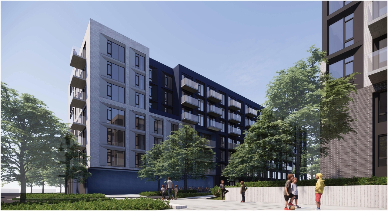 Rendering of building from page 8 of the file '2022-06-06 - Perspectives - D07-12-21-0238'