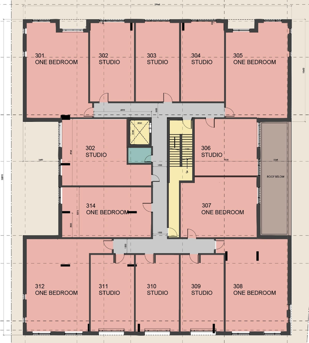 Floor plan for project from page 15 of the file '2022-01-05 - Design Brief - D07-12-22-0001'
