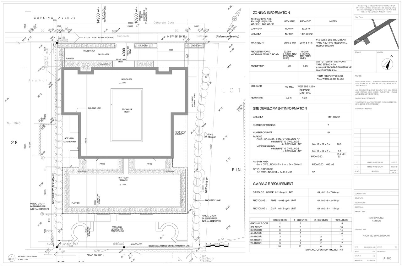 Floor plan for project from page 1 of the file '2022-01-05 - Site Plan and Floor Plans - D07-12-22-0001'