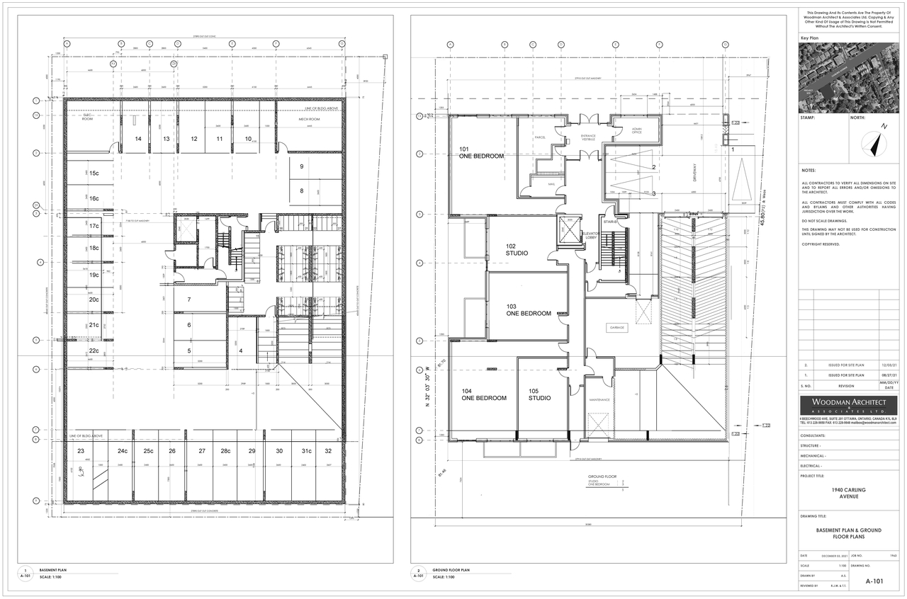 Floor plan for project from page 2 of the file '2022-01-05 - Site Plan and Floor Plans - D07-12-22-0001'