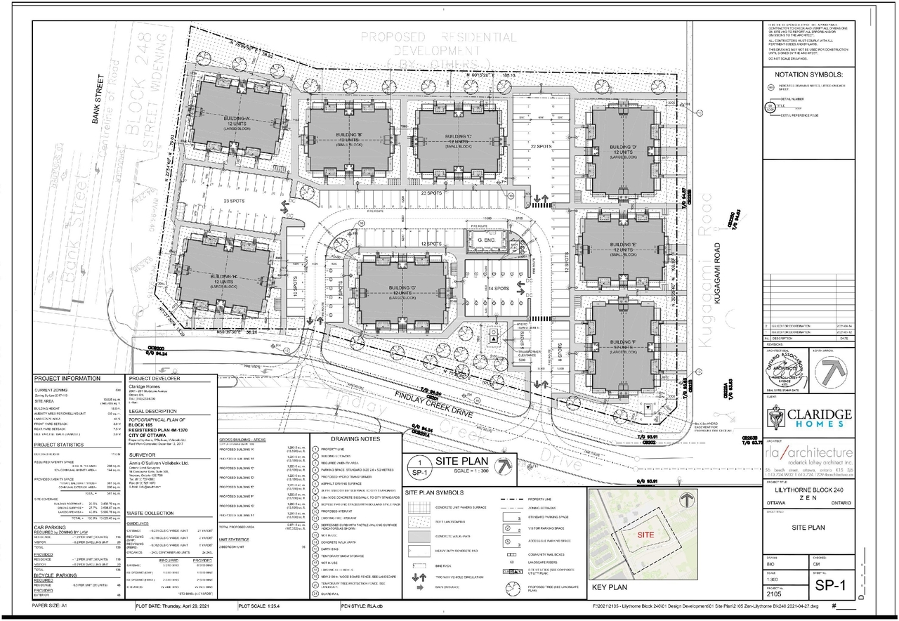 Construction site plan for project from page 23 of the file '2022-01-26 - Design Brief - D07-12-22-0011'