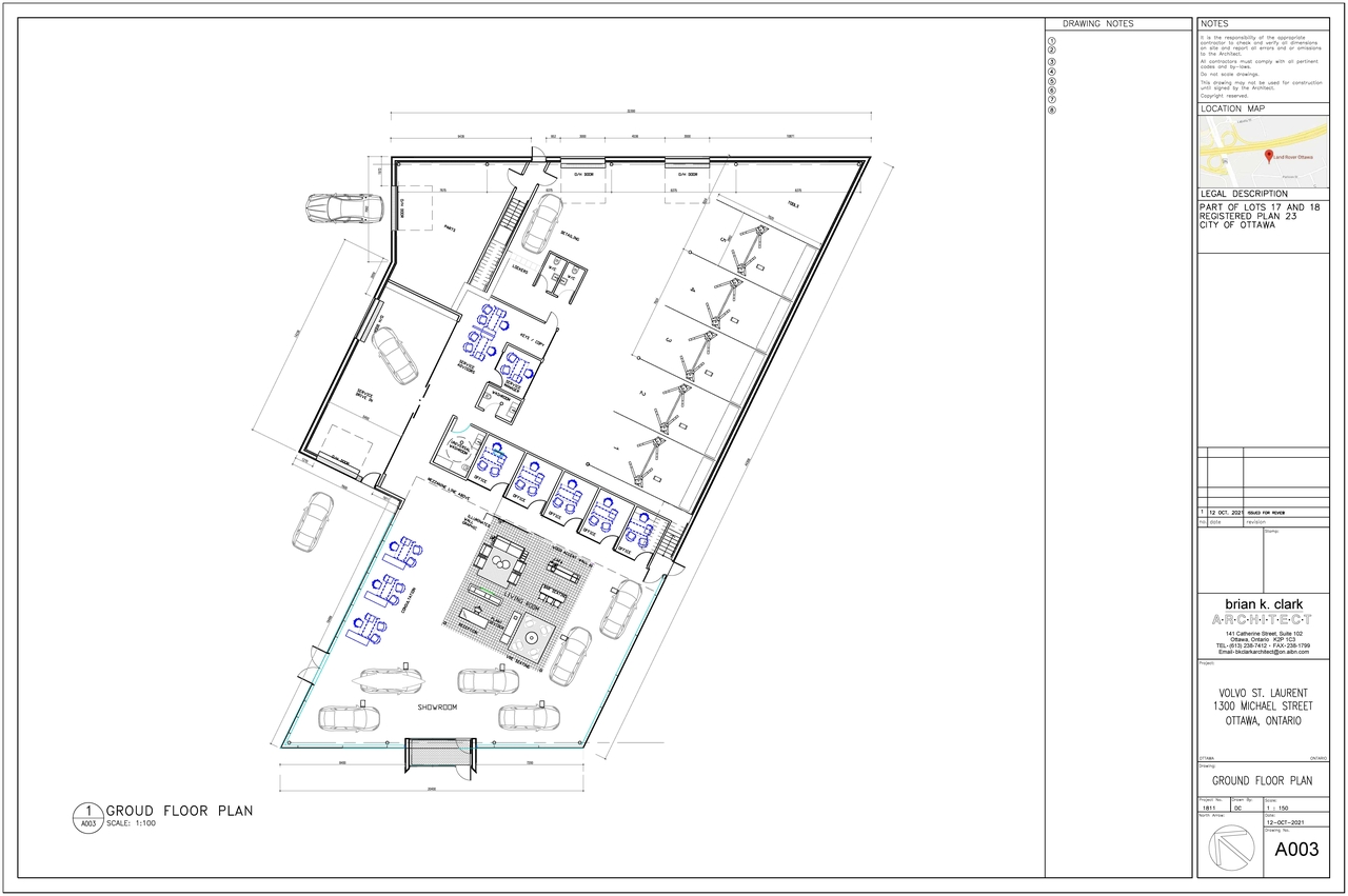 Construction site plan for project from page 1 of the file '2022-01-26 - Ground Floor Plan - D07-12-22-0012'