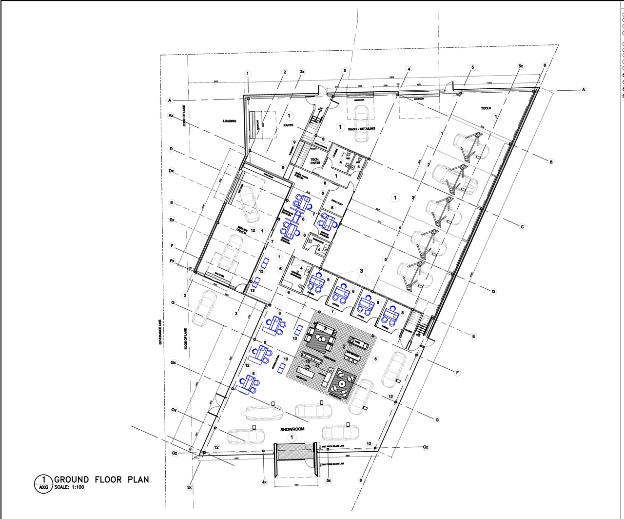 Floor plan for project from page 1 of the file '2023-03-21 - Ground and Second Floor Plan - D07-12-22-0012'