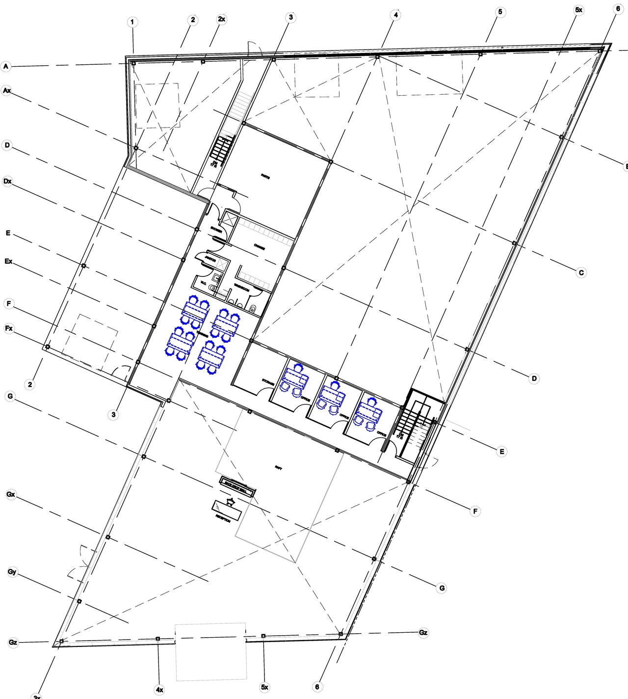 Floor plan for project from page 2 of the file '2023-03-21 - Ground and Second Floor Plan - D07-12-22-0012'