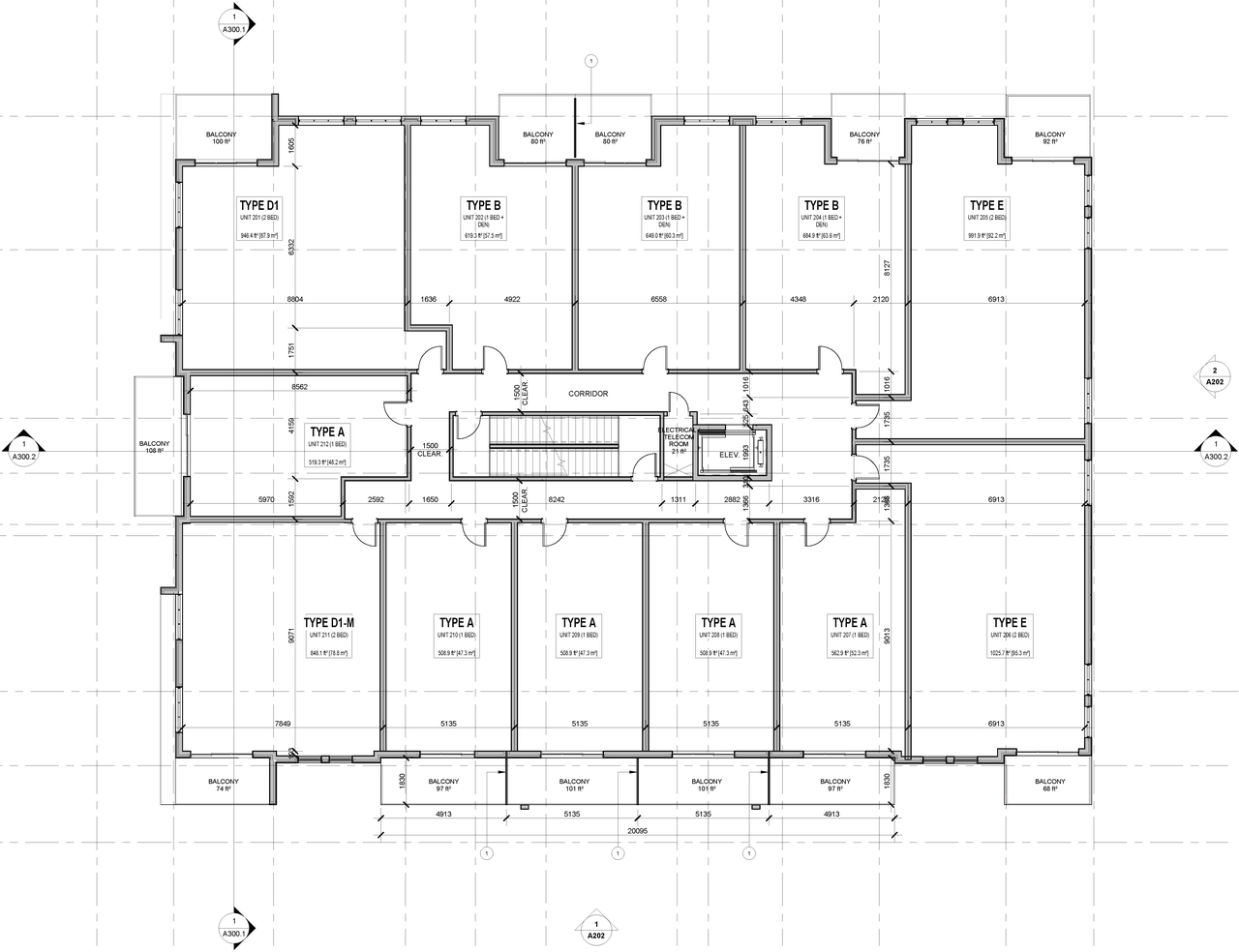 Floor plan for project from page 4 of the file '2022-01-28 - Parking and Floor Plans - D07-12-22-0015'