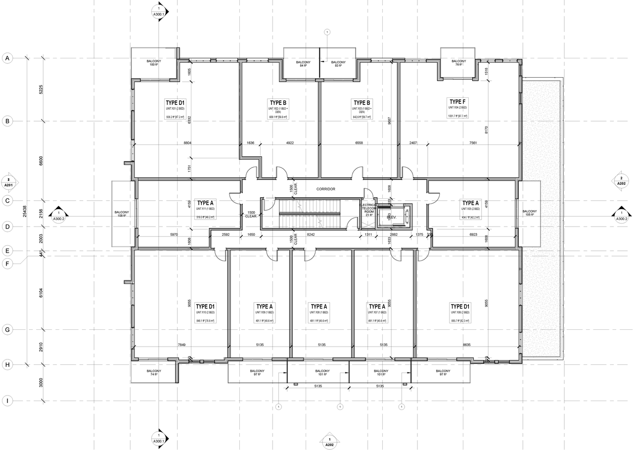 Floor plan for project from page 5 of the file '2022-01-28 - Parking and Floor Plans - D07-12-22-0015'