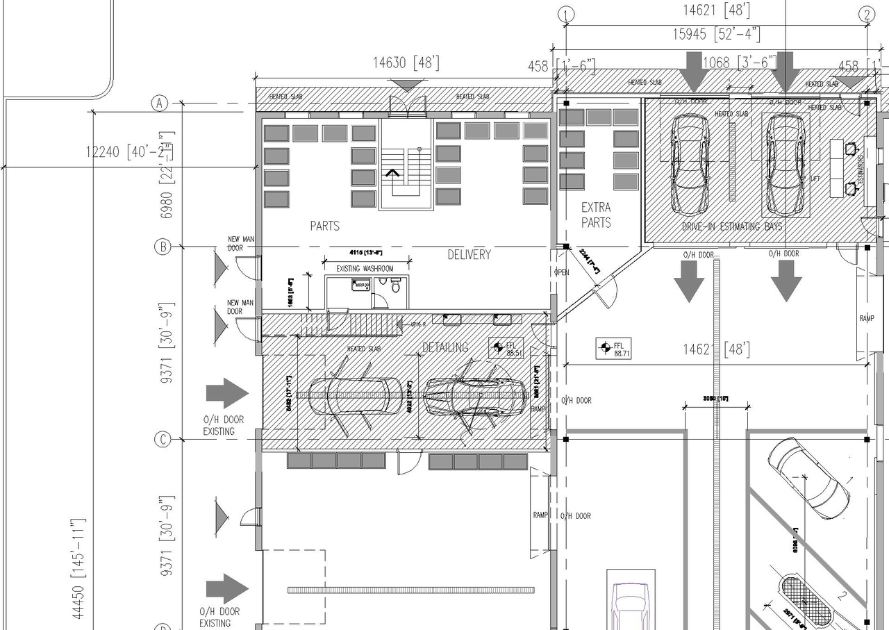 Construction site plan for project from page 1 of the file '2023-03-13 - Ground Floor Plan - D07-12-22-0031'