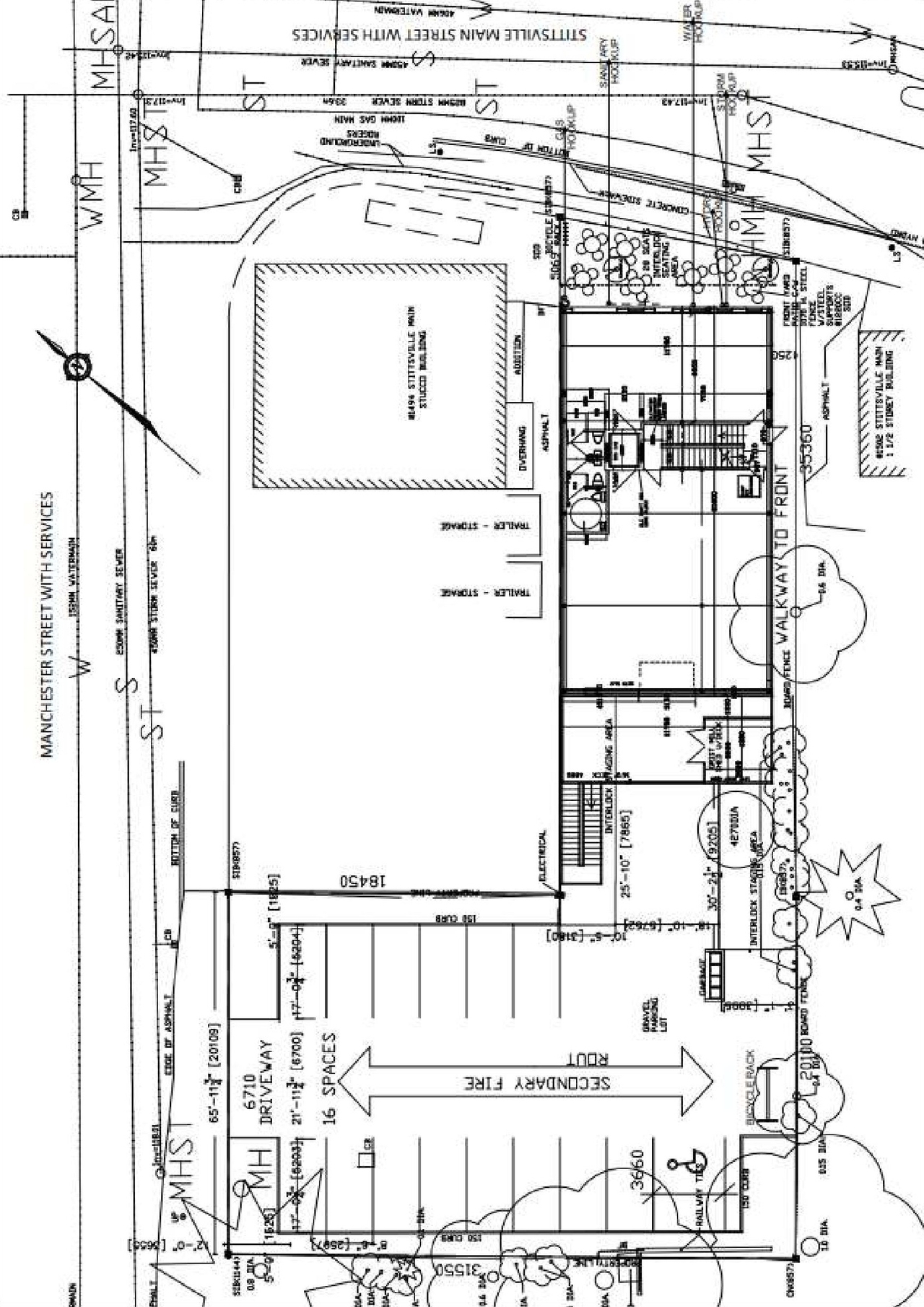 Construction site plan for project from page 3 of the file '2022-12-17 - Design Brief - D07-12-22-0035'