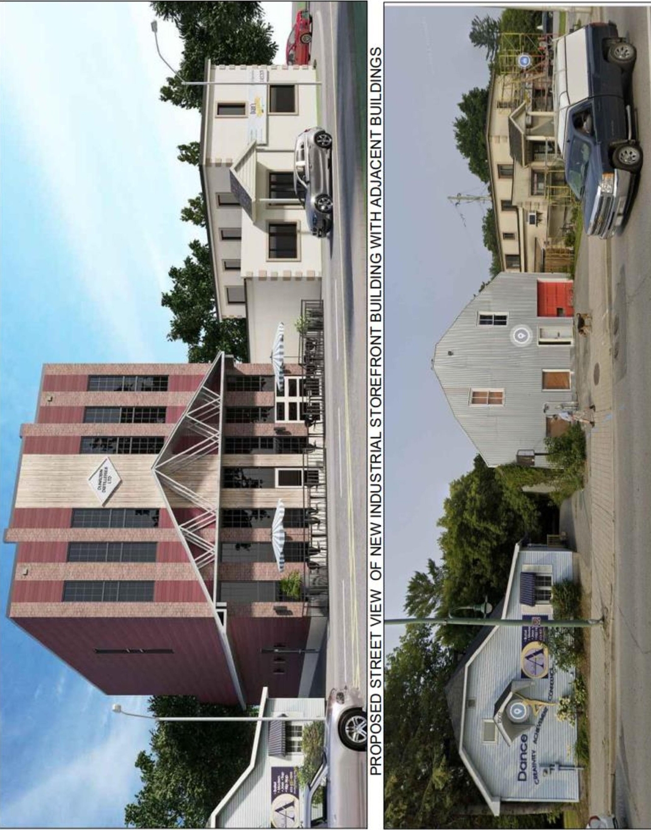 Rendering of building from page 4 of the file '2022-12-17 - Design Brief - D07-12-22-0035'