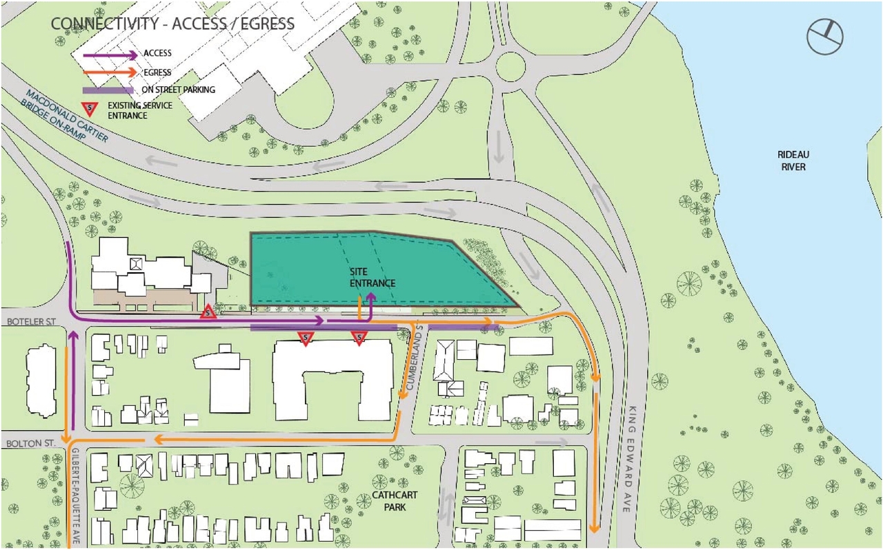 Construction site plan for project from page 9 of the file '2022-03-23 - UDRP Formal Review - D07-12-22-0041'
