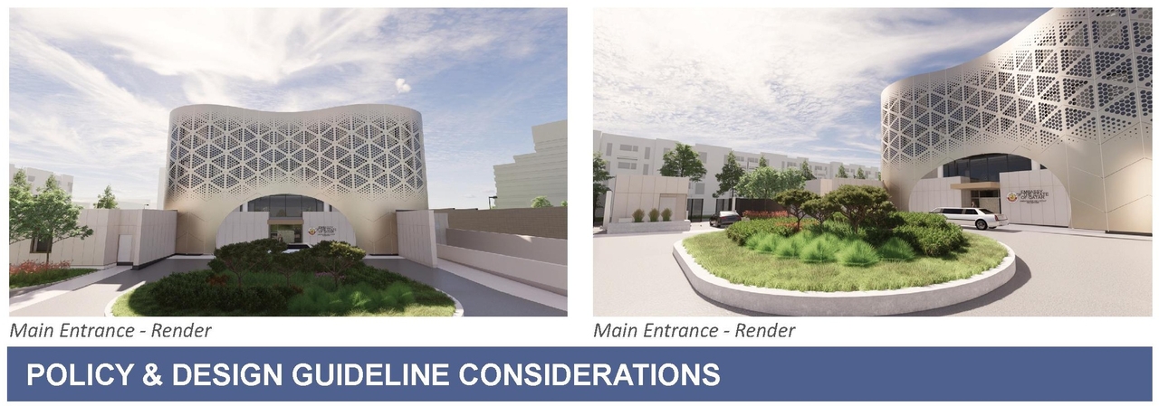 Rendering of building from page 11 of the file '2022-03-23 - UDRP Formal Review - D07-12-22-0041'