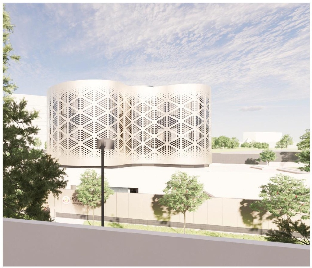 Rendering of building from page 13 of the file '2022-03-23 - UDRP Formal Review - D07-12-22-0041'