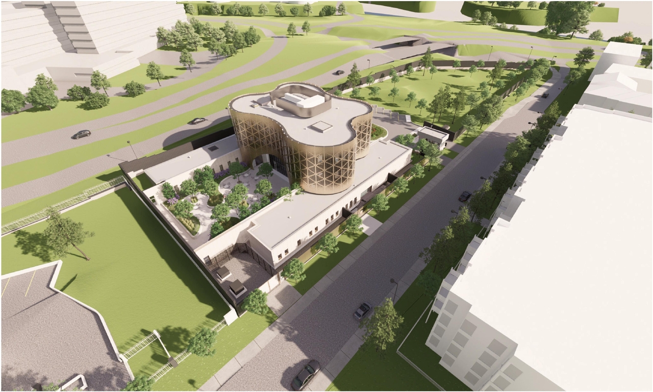 Rendering of building from page 16 of the file '2022-03-23 - UDRP Formal Review - D07-12-22-0041'