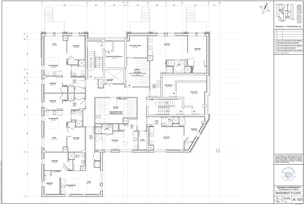 Floor plan for project from page 1 of the file '2022-12-09 - Basement and Ground Floor Plans - D07-12-22-0049'