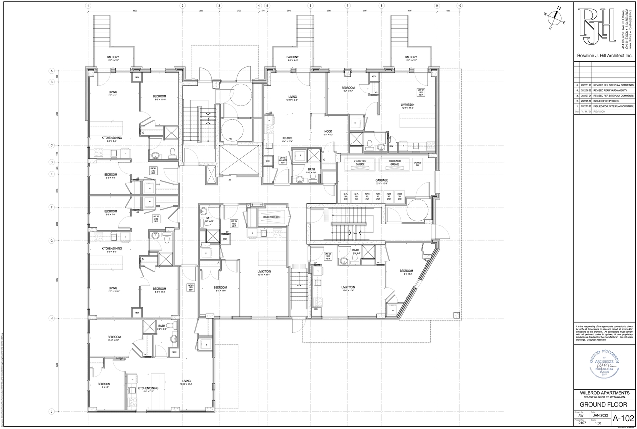 Floor plan for project from page 2 of the file '2022-12-09 - Basement and Ground Floor Plans - D07-12-22-0049'