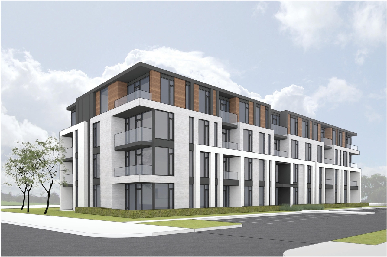 Rendering of building from page 3 of the file '2022-03-28 - Design Brief - D07-12-22-0050'