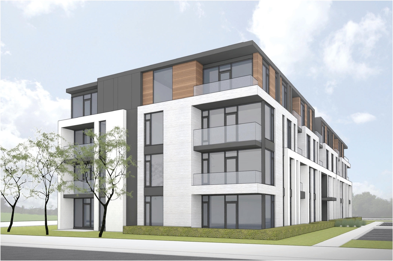 Rendering of building from page 4 of the file '2022-03-28 - Design Brief - D07-12-22-0050'