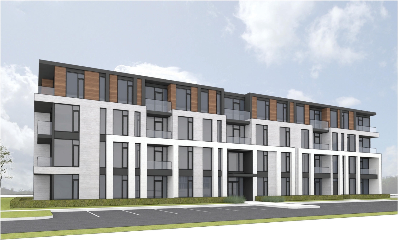 Rendering of building from page 5 of the file '2022-03-28 - Design Brief - D07-12-22-0050'