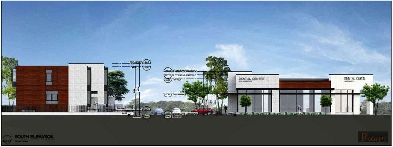 Rendering of building from page 12 of the file '2022-04-04 - Design Brief - D07-12-22-0055'