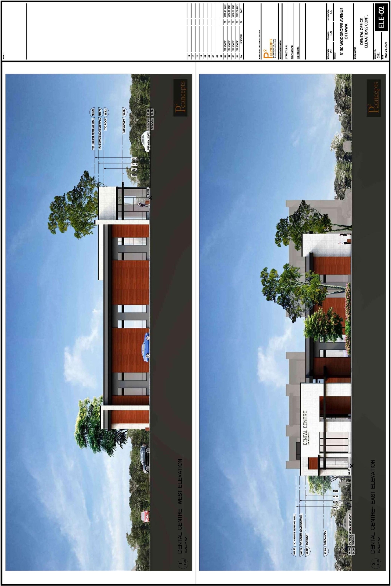 Rendering of building from page 26 of the file '2022-04-04 - Design Brief - D07-12-22-0055'