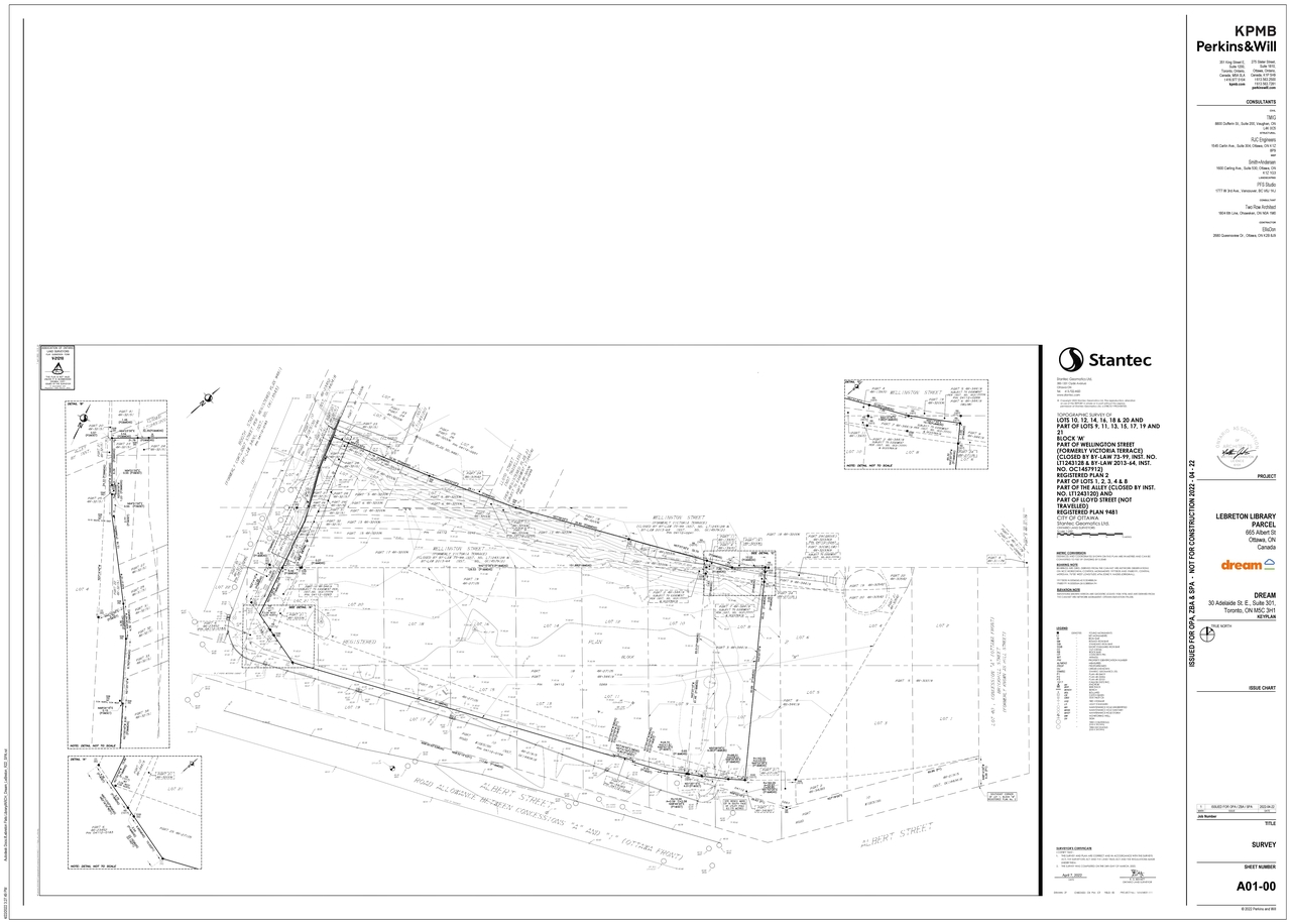 Construction site plan for project from page 2 of the file '2022-04-26 - Site Plan, Floor Plans, Elevations - D07-12-22-0069'