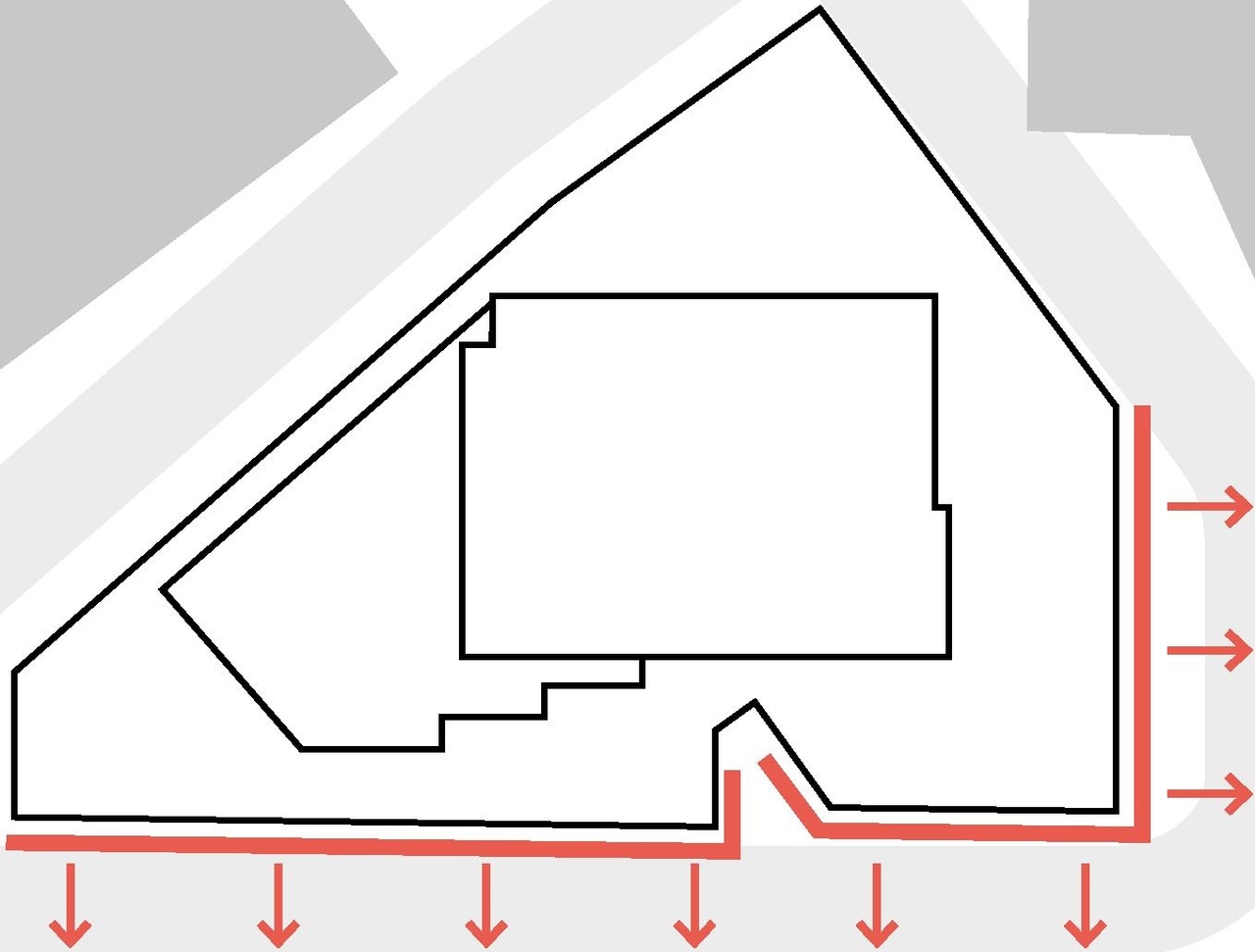 Floor plan for project from page 25 of the file '2022-04-27 - Architectural Design Brief - D07-12-22-0071'