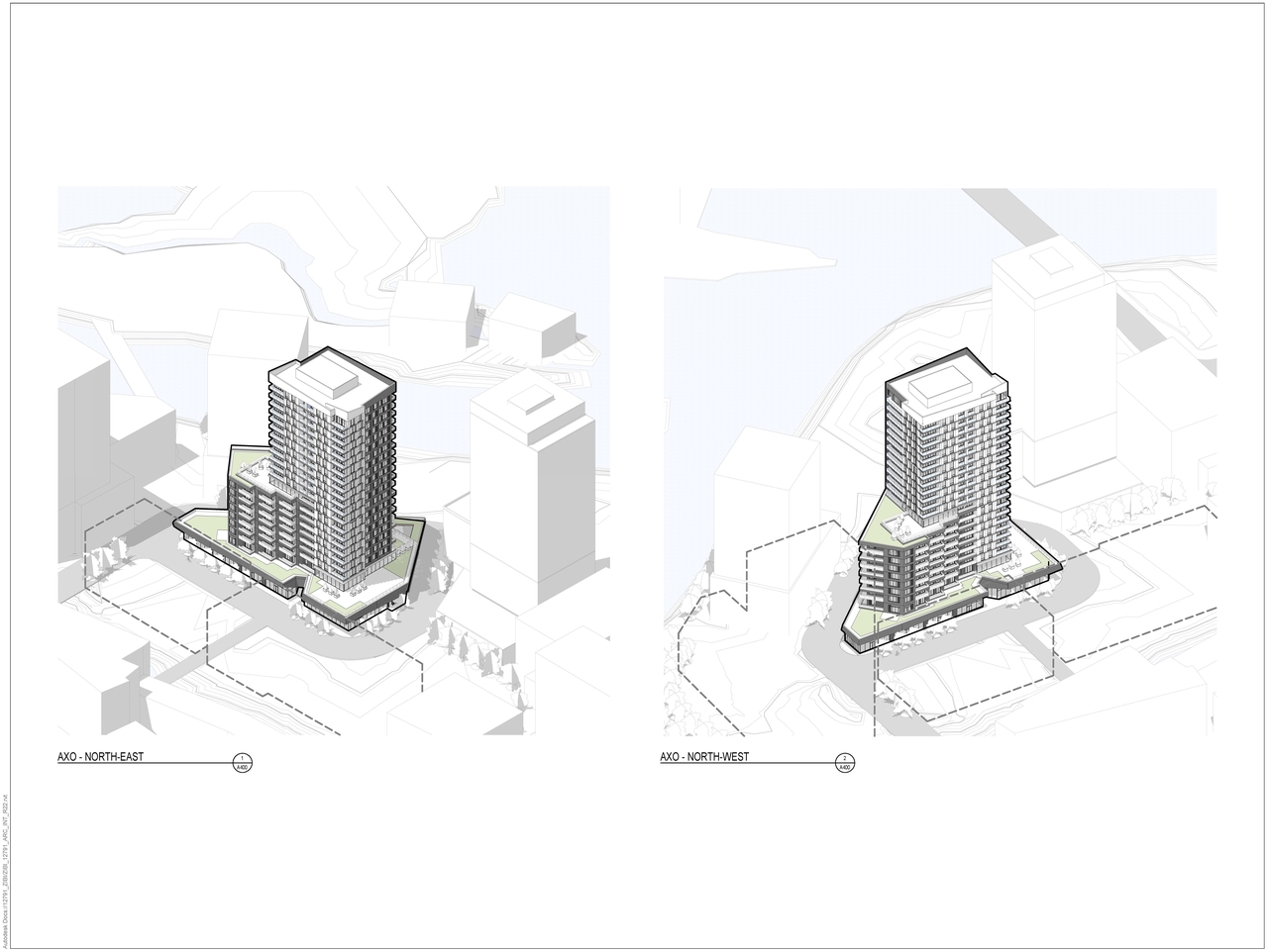 Rendering of building from page 1 of the file '2022-04-27 - Axonometric Views (2) - D07-12-22-0071'